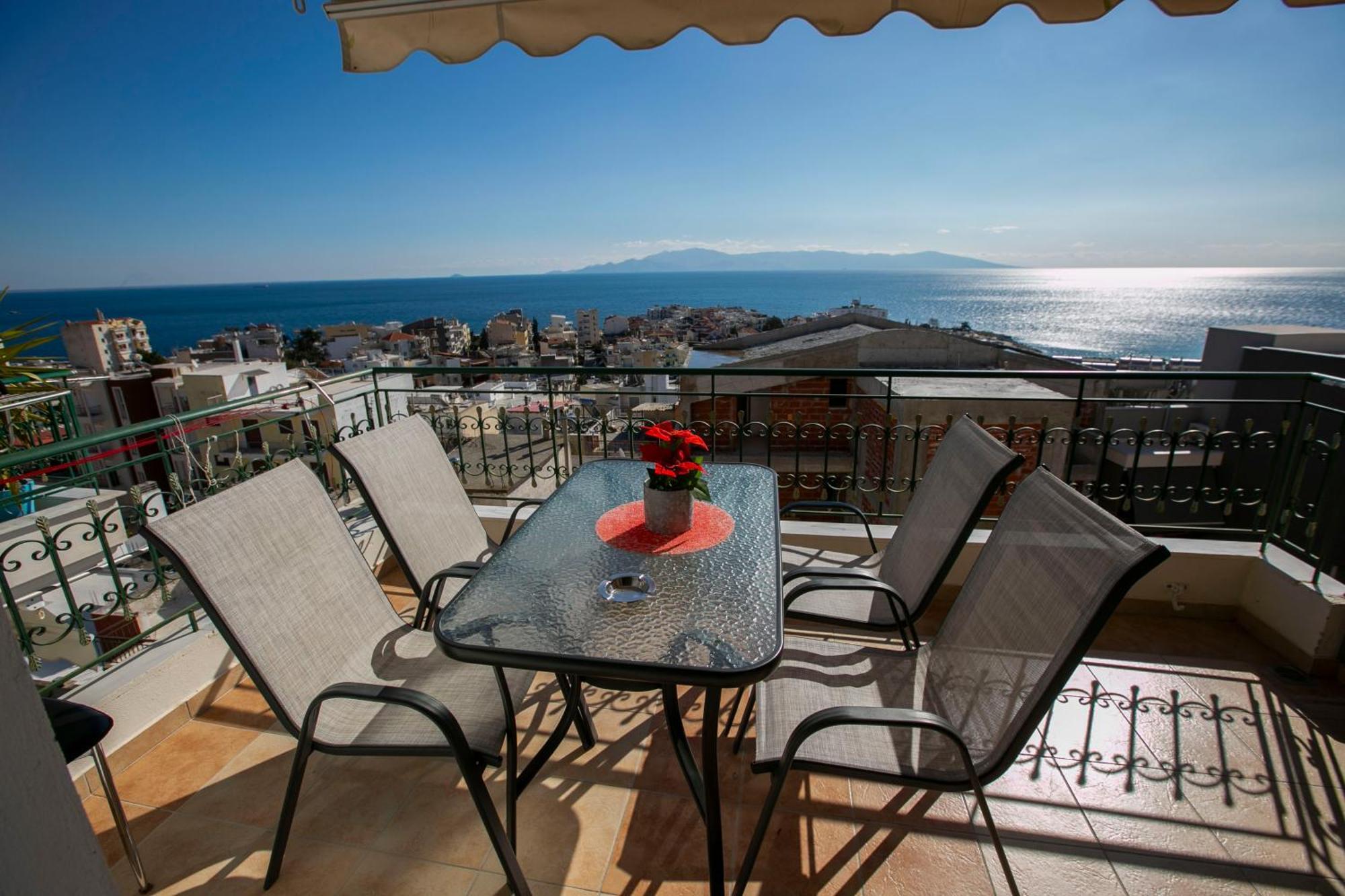 Kathys Sea View Apartment Кавала Экстерьер фото