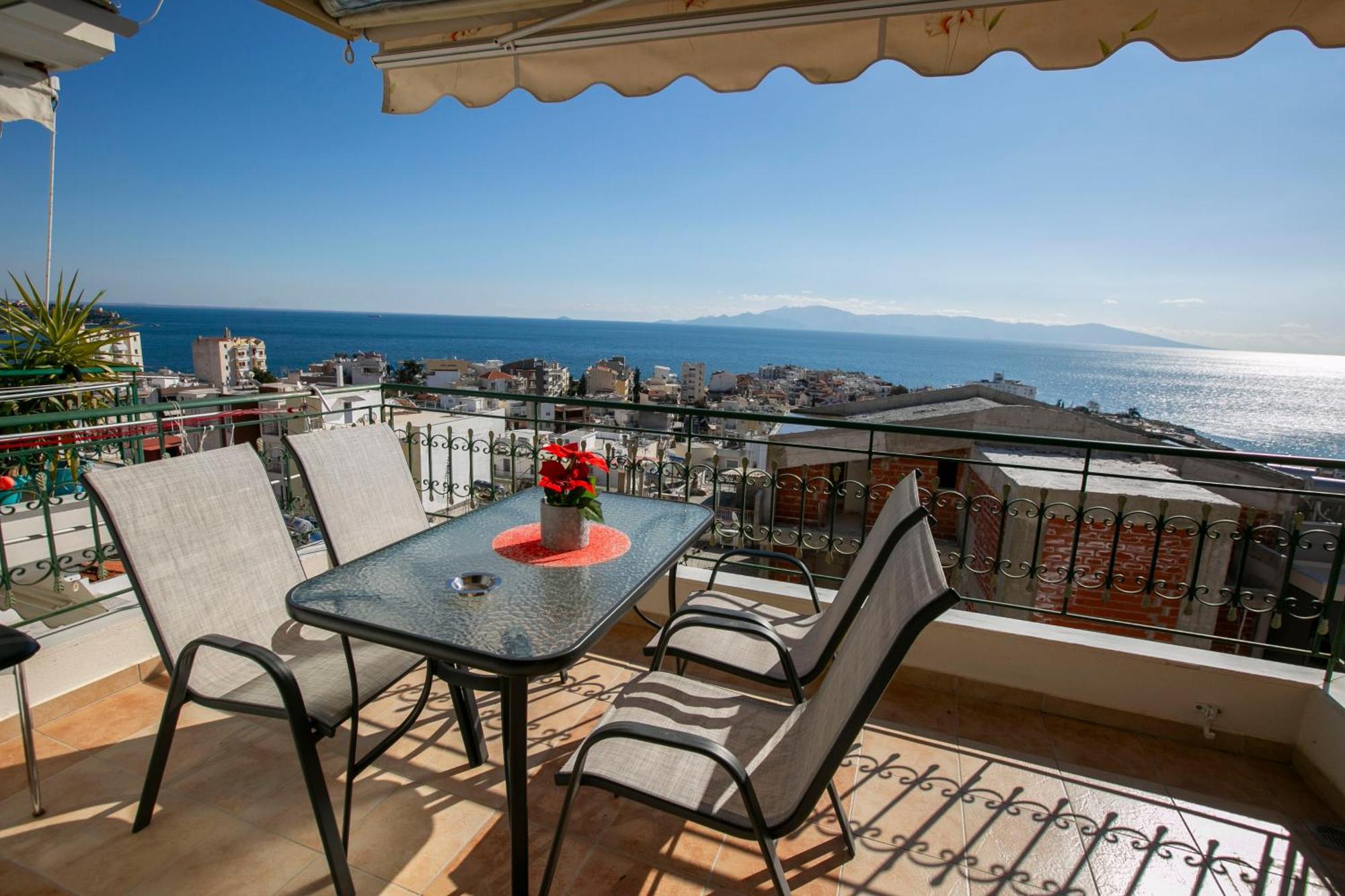 Kathys Sea View Apartment Кавала Экстерьер фото