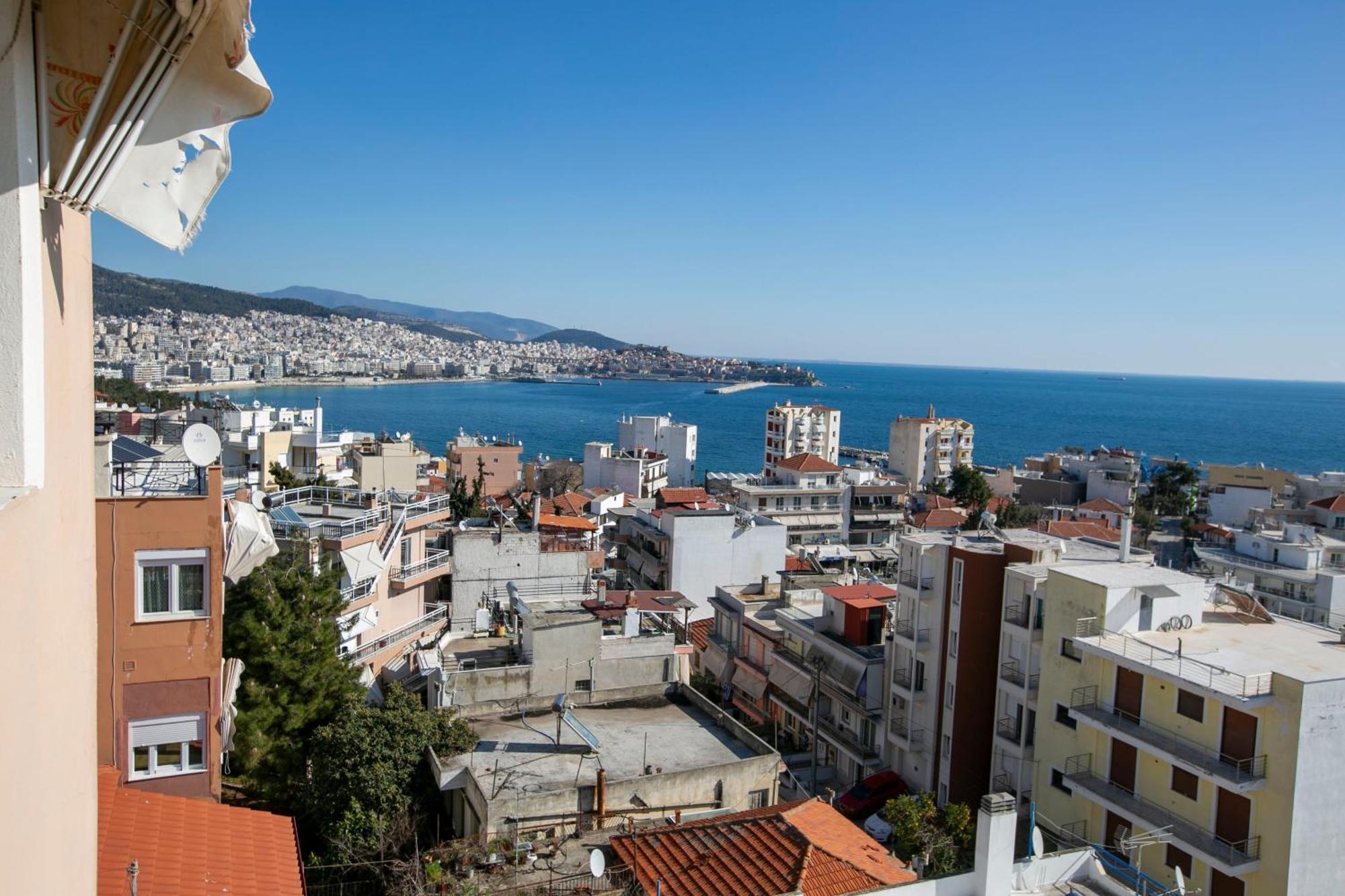 Kathys Sea View Apartment Кавала Экстерьер фото
